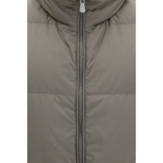 Brunello Cucinelli Gray Polyester Sleeveless Jacket