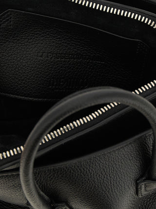 The Attico Black Bovine Leather Handbag