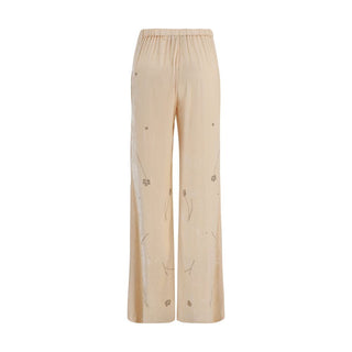 Forte_Forte Multicolor Viscose Flared Pants