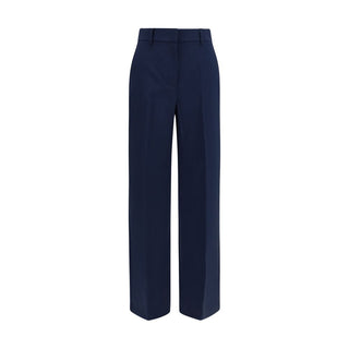 Max Mara Blue Wool Oves Aries Casual Pants