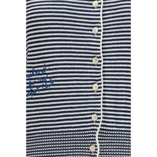 Max Mara Blue Cotton Cardigan