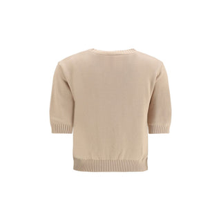 Max Mara Beige Cotton Sweatshirt