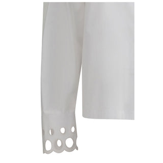 Max Mara White Cotton Dress Shirt