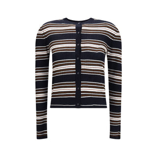 Max Mara Blue Silk Cardigan