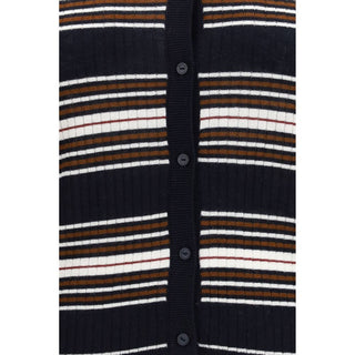 Max Mara Blue Silk Cardigan