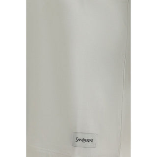 Saint Laurent White Cotton T-Shirt