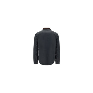 Barbour Black Cotton Full-Length Jacket