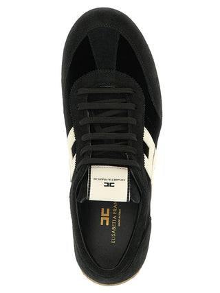 Elisabetta Franchi Bicolor Leather Low Top Sneakers