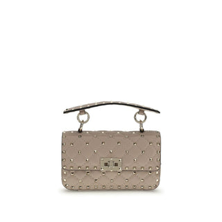 Valentino Garavani Pink Calf Leather Bos Taurus Handbag