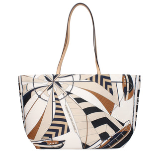 Tory Burch Beige Fabric Crossbody Bag