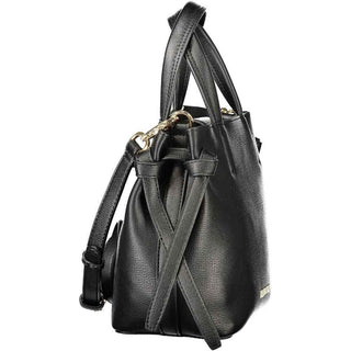 Mario Valentino Black Polyurethane Women's Bag