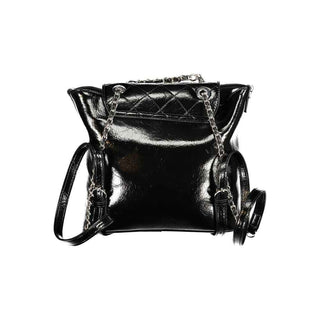 Mario Valentino Black Polyurethane Women's Backpack