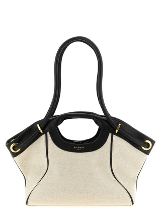 Balmain Bicolor Cotton Tote Bag