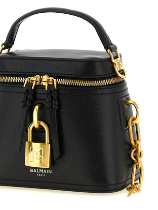 Balmain Black Buffalo Leather Handbag