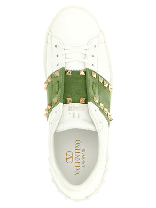 Valentino Garavani Bicolor Calfskin Low Top Sneakers
