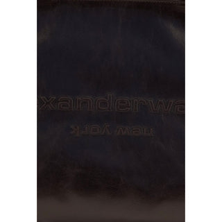Alexander Wang Brown Calf Leather Bos Taurus Shoulder Bag