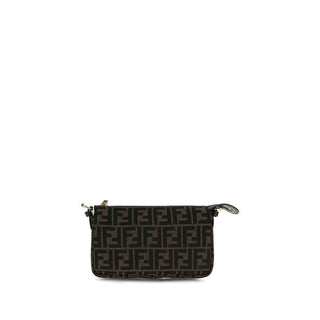 Fendi Brown Polyester Shoulder Bag