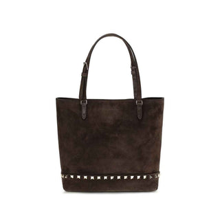 Valentino Garavani Brown Calf Leather Bos Taurus Shoulder Bag