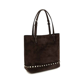 Valentino Garavani Brown Calf Leather Bos Taurus Shoulder Bag