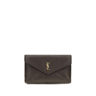 Saint Laurent Brown Lamb Ovis Aries Aries Wallet