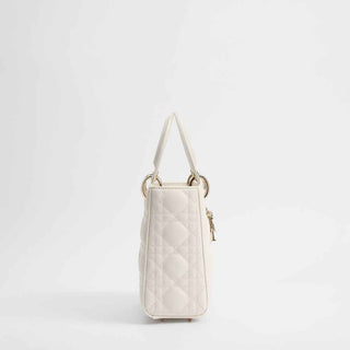 Dior White Lamb Leather Handbag