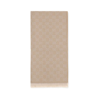 Gucci Beige Wool Oves Aries Foulard