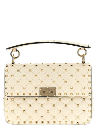 Valentino Garavani White Lamb Leather Shoulder Bag