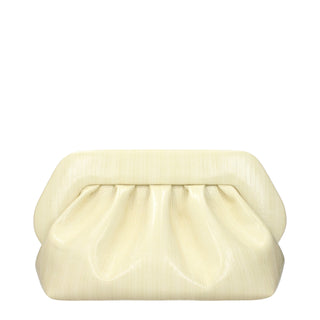 THEMOIRè Beige Leather Clutch Bag