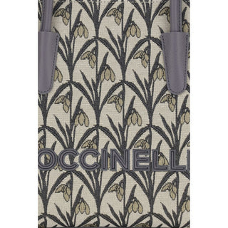 Coccinelle Gray Fabric Shoulder Bag