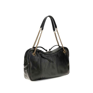 Vivienne Westwood Black Calf Leather Bos Taurus Shoulder Bag