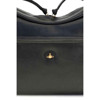 Vivienne Westwood Black Calf Leather Bos Taurus Shoulder Bag