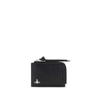 Vivienne Westwood Black Calf Leather Bos Taurus Wallet