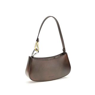 Staud Brown Calf Leather Bos Taurus Shoulder Bag
