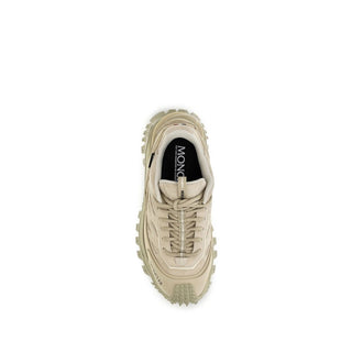 Moncler Beige Calf Leather Bos Taurus Athletic Sneakers