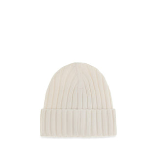 Moncler White Wool Oves Aries Beanie
