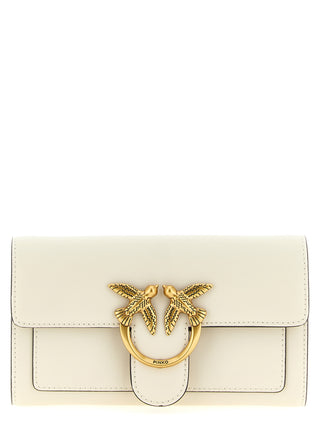 PINKO White Calfskin Cardholder