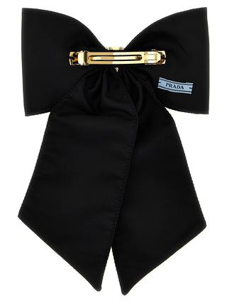 Prada Black Brass Hair Clip