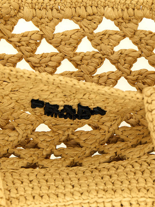 Prada Beige Viscose Handbag