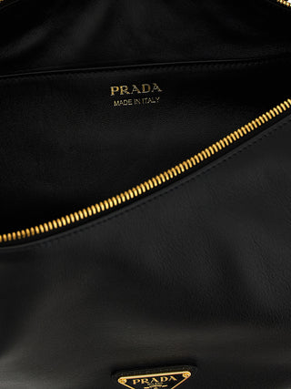 Prada Black Calfskin Shoulder Bag