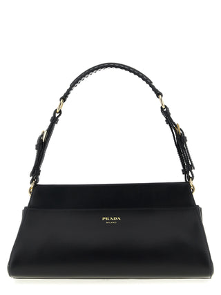 Prada Black Calfskin Shoulder Bag