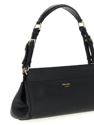 Prada Black Calfskin Shoulder Bag