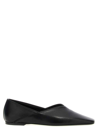 TOTEME Black Calfskin Ballet Flats