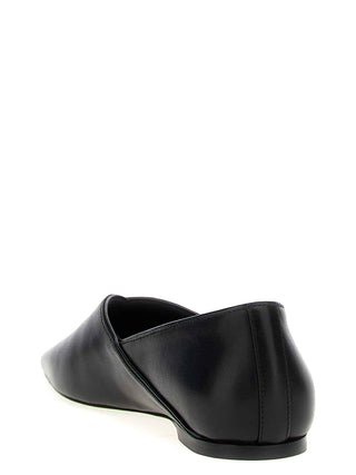 TOTEME Black Calfskin Ballet Flats
