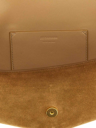 Jil Sander Brown Calfskin Shoulder Bag