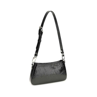 Vivienne Westwood Black Calf Leather Bos Taurus Shoulder Bag