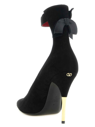 Valentino Garavani Black Goatskin High Heel Pumps