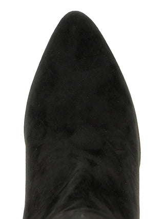 Christian Louboutin Black Calfskin Over The Knee