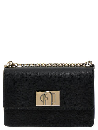 Furla Black Leather Crossbody Bag