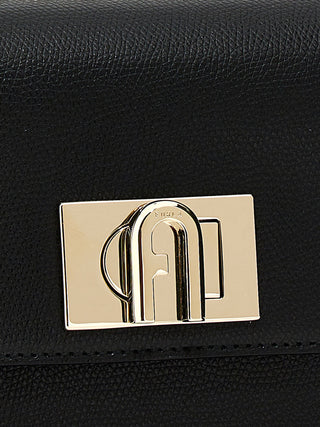 Furla Black Leather Crossbody Bag