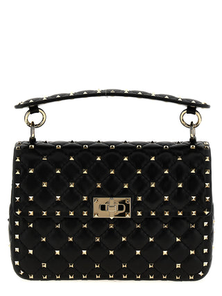 Valentino Garavani Black Lamb Leather Shoulder Bag